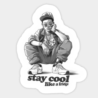 Stay Cool Like a Fridge Sticker